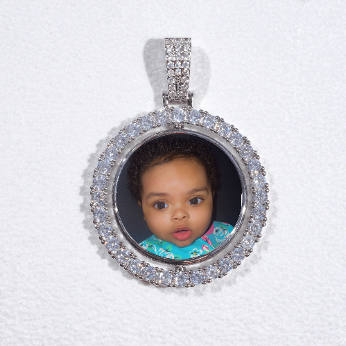 3D Spinning 2-Faced Custom Picture Pendant