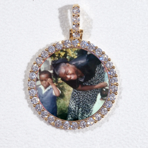 3D CIRCLE CUSTOM PICTURE PENDANT SMALL SIZE