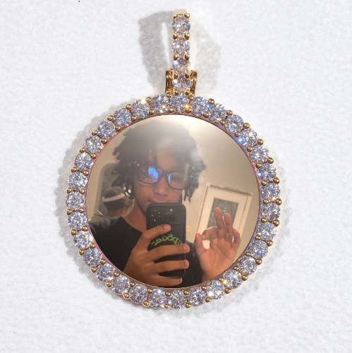 3D CIRCLE CUSTOM PICTURE PENDANT SMALL SIZE