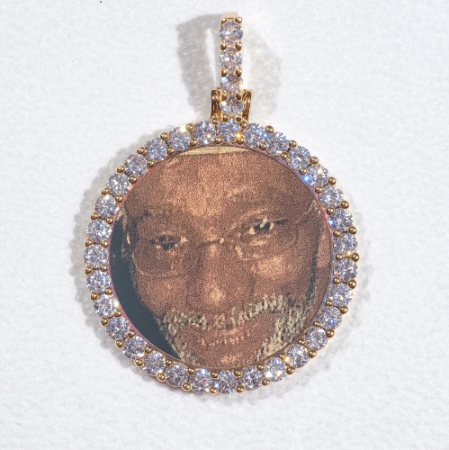 3D CIRCLE CUSTOM PICTURE PENDANT SMALL SIZE