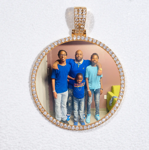 MEDIUM 3D CIRCLE CUSTOM PICTURE PENDANT