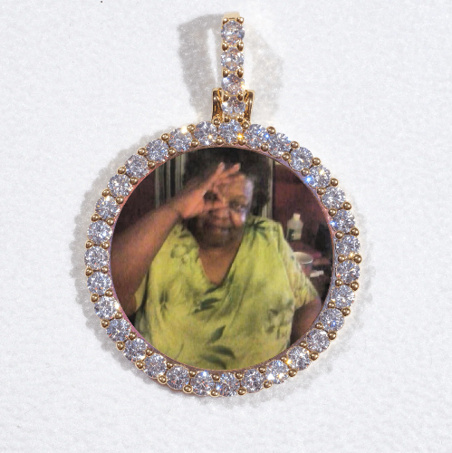 3D CIRCLE CUSTOM PICTURE PENDANT SMALL SIZE