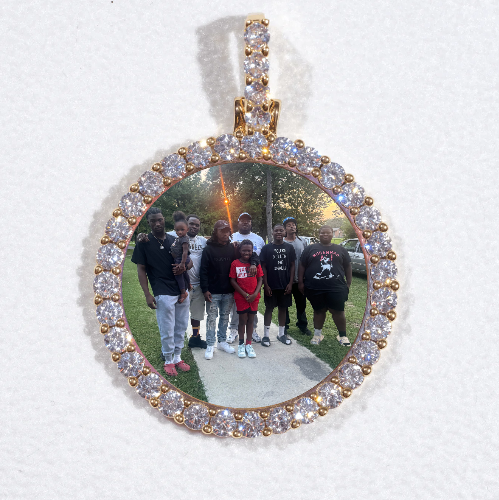 3D CIRCLE CUSTOM PICTURE PENDANT SMALL SIZE
