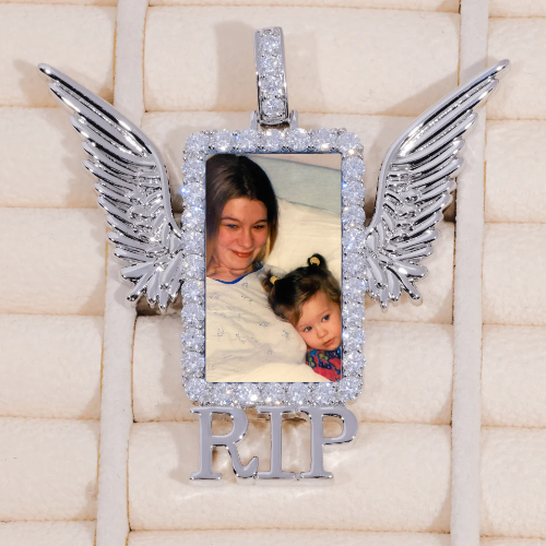 RIP WING 3D CUSTOM PICTURE PENDANT