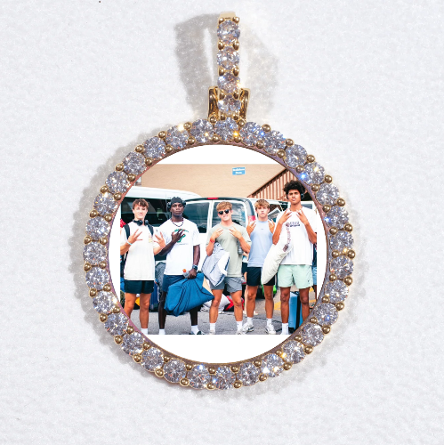 3D CIRCLE CUSTOM PICTURE PENDANT SMALL SIZE