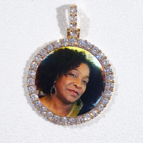 3D CIRCLE CUSTOM PICTURE PENDANT SMALL SIZE