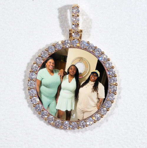 3D CIRCLE CUSTOM PICTURE PENDANT SMALL SIZE
