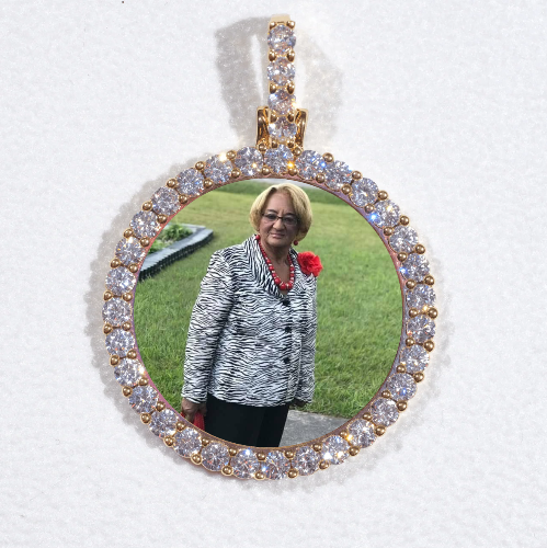 3D CIRCLE CUSTOM PICTURE PENDANT SMALL SIZE