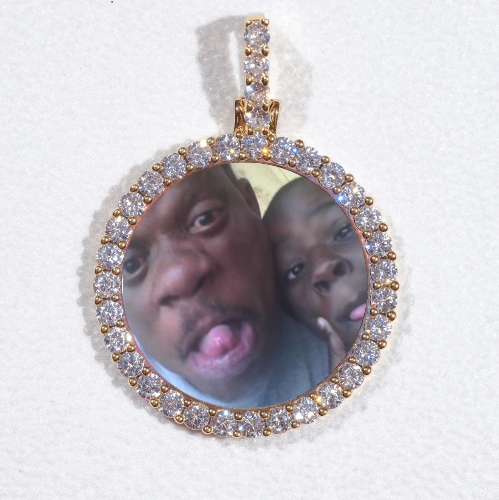 3D CIRCLE CUSTOM PICTURE PENDANT SMALL SIZE