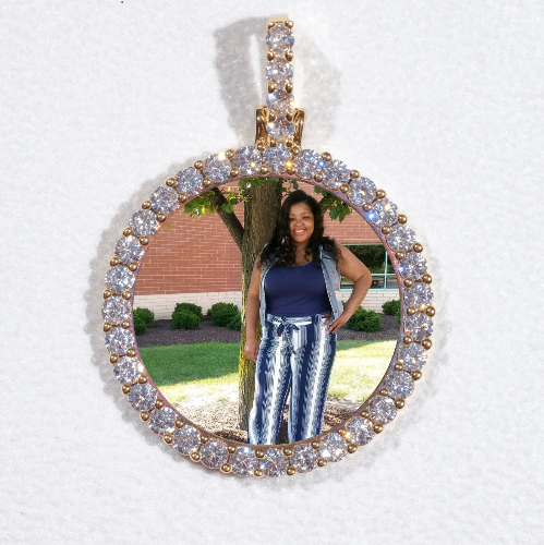 3D CIRCLE CUSTOM PICTURE PENDANT SMALL SIZE