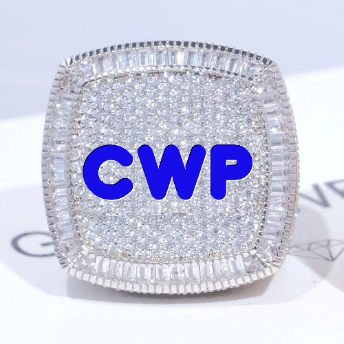 CUSTOM LETTER 3D ICED RING
