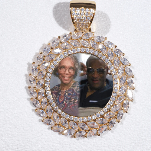 Large 3D Wheat Ear Custom Picture Pendant