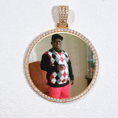 MEDIUM 3D CIRCLE CUSTOM PICTURE PENDANT