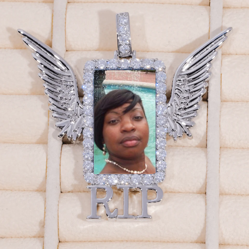 RIP WING 3D CUSTOM PICTURE PENDANT