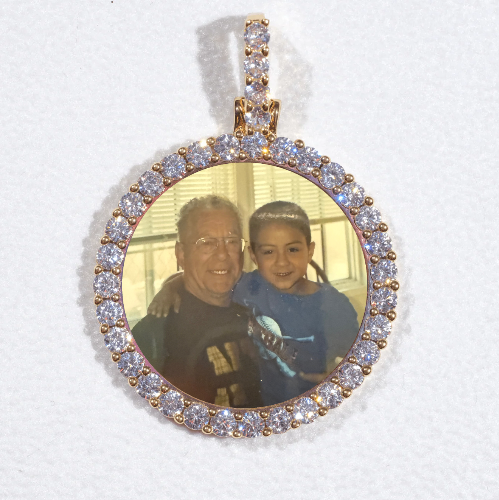3D CIRCLE CUSTOM PICTURE PENDANT SMALL SIZE