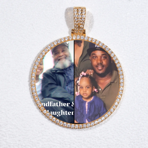 MEDIUM 3D CIRCLE CUSTOM PICTURE PENDANT