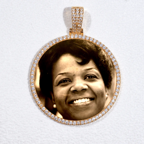 MEDIUM 3D CIRCLE CUSTOM PICTURE PENDANT