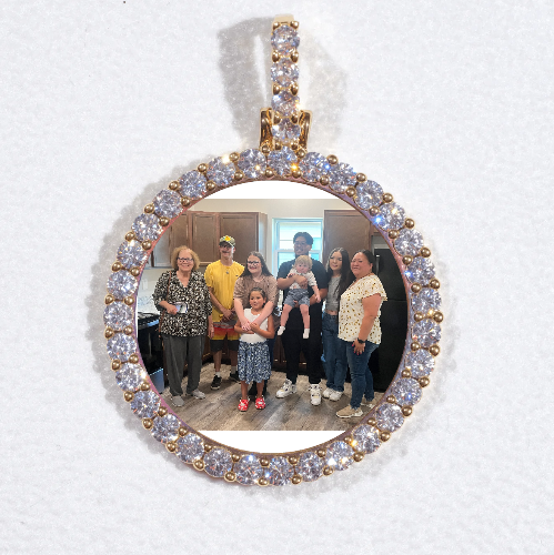 3D CIRCLE CUSTOM PICTURE PENDANT SMALL SIZE