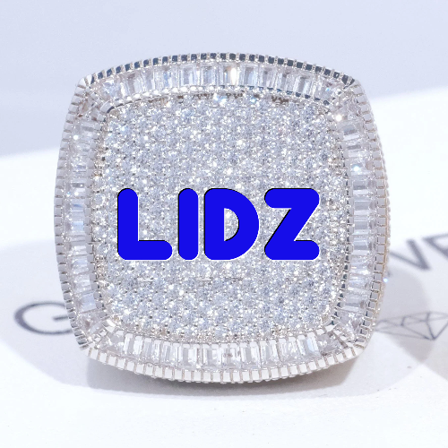 CUSTOM LETTER 3D ICED RING