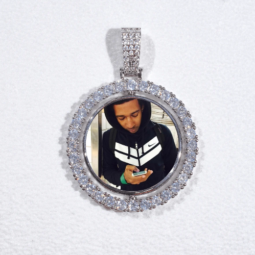 3D Spinning 2-Faced Custom Picture Pendant