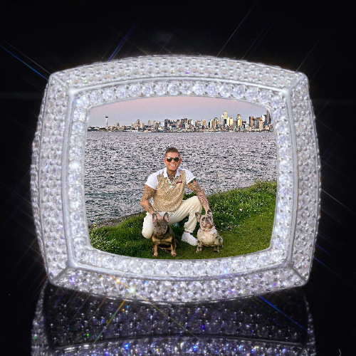 3D CUSTOM PICTURE ICED RING
