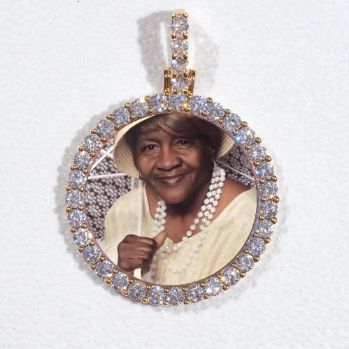 3D CIRCLE CUSTOM PICTURE PENDANT SMALL SIZE