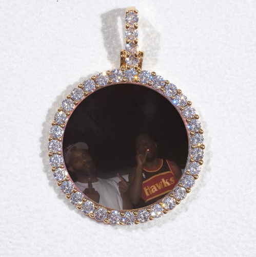 3D CIRCLE CUSTOM PICTURE PENDANT SMALL SIZE
