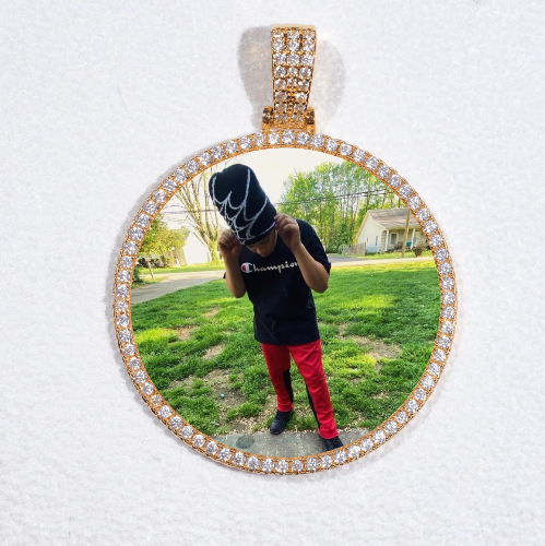 MEDIUM 3D CIRCLE CUSTOM PICTURE PENDANT