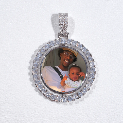 3D Spinning 2-Faced Custom Picture Pendant