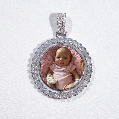 3D Spinning 2-Faced Custom Picture Pendant