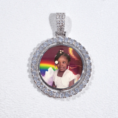 3D Spinning 2-Faced Custom Picture Pendant
