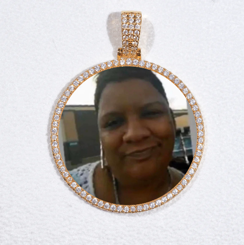 MEDIUM 3D CIRCLE CUSTOM PICTURE PENDANT