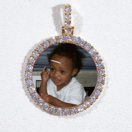 3D CIRCLE CUSTOM PICTURE PENDANT SMALL SIZE
