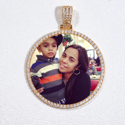 MEDIUM 3D CIRCLE CUSTOM PICTURE PENDANT