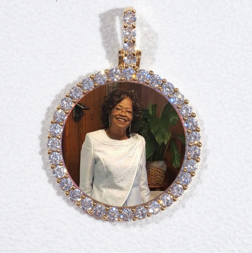 3D CIRCLE CUSTOM PICTURE PENDANT SMALL SIZE
