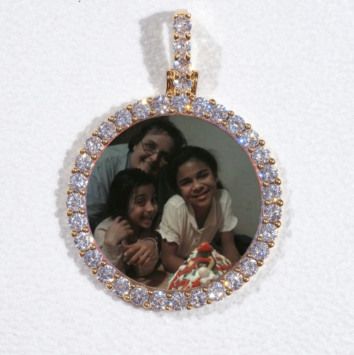 3D CIRCLE CUSTOM PICTURE PENDANT SMALL SIZE