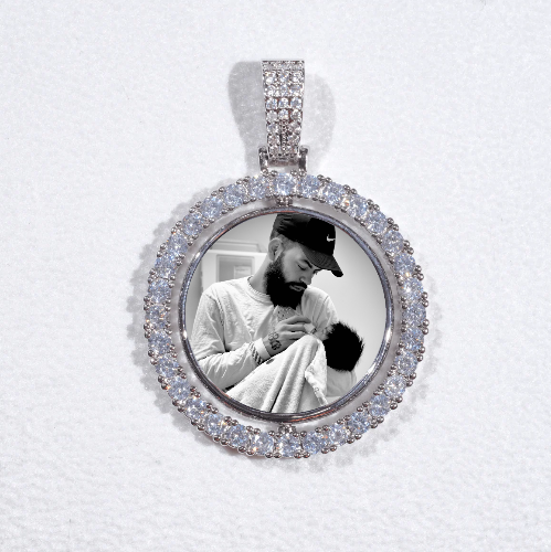 3D Spinning 2-Faced Custom Picture Pendant