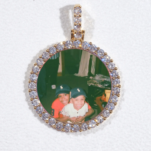 3D CIRCLE CUSTOM PICTURE PENDANT SMALL SIZE