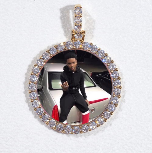 3D CIRCLE CUSTOM PICTURE PENDANT SMALL SIZE