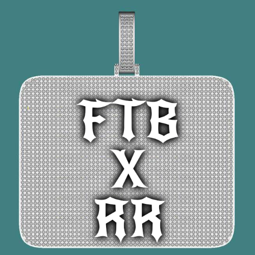 CUSTOM LETTER NECKLACE 3D BIG SQUARE
