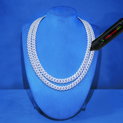 VVS Moissanite 10MM Cuban Link Chain