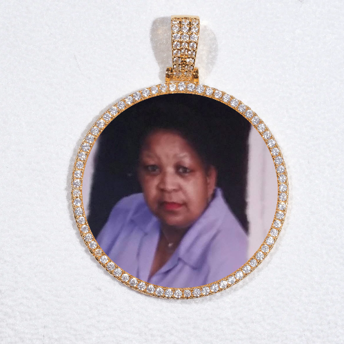 MEDIUM 3D CIRCLE CUSTOM PICTURE PENDANT