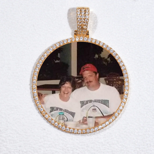 MEDIUM 3D CIRCLE CUSTOM PICTURE PENDANT