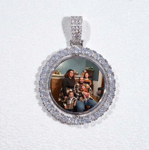 3D Spinning 2-Faced Custom Picture Pendant