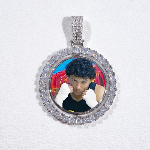 3D Spinning 2-Faced Custom Picture Pendant