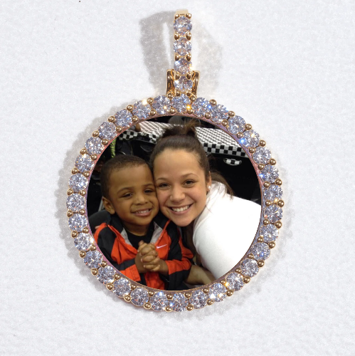3D CIRCLE CUSTOM PICTURE PENDANT SMALL SIZE