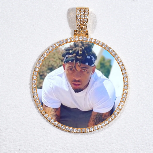 MEDIUM 3D CIRCLE CUSTOM PICTURE PENDANT