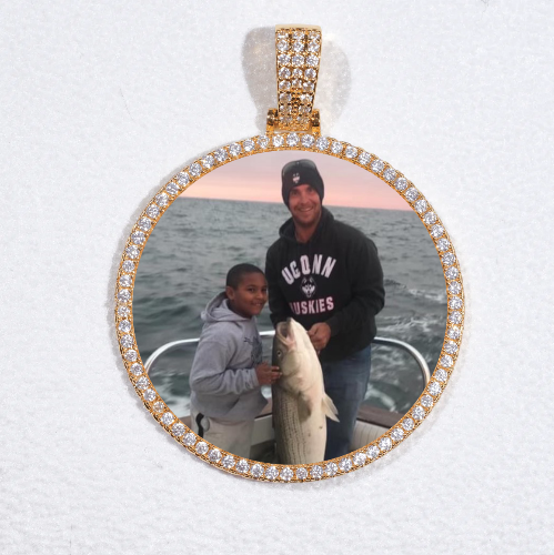 MEDIUM 3D CIRCLE CUSTOM PICTURE PENDANT