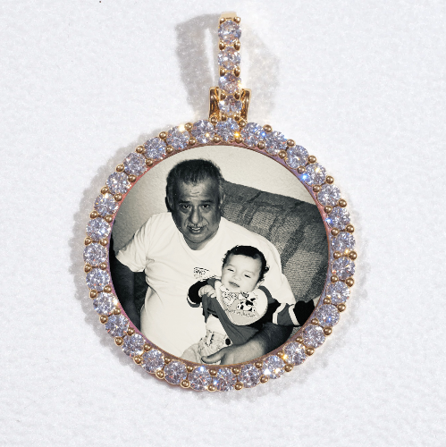 3D CIRCLE CUSTOM PICTURE PENDANT SMALL SIZE