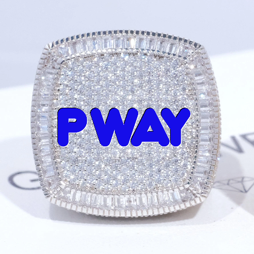 CUSTOM LETTER 3D ICED RING